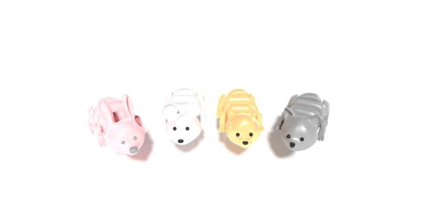 Flexi pets 3D Print Model .c4d .max .obj .3ds .fbx .stl .blend 
