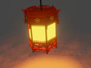 l&acirc;mpada Jap&atilde;o Modelo 3D