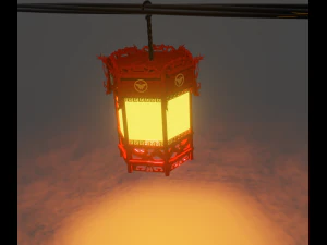 l&acirc;mpada Jap&atilde;o Modelo 3D