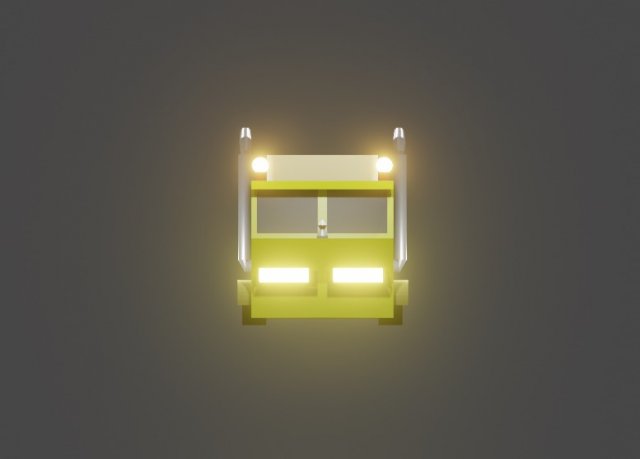 low poly truck 3D Модель .c4d .max .obj .3ds .fbx .stl .blend 