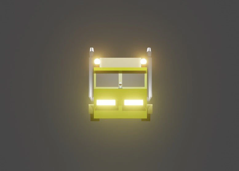 low poly truck 3D Model .c4d .max .obj .3ds .fbx .stl .blend