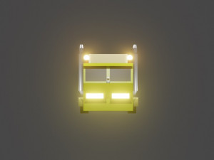 low poly truck 3D Модель