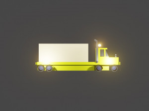 low poly truck 3D Модель