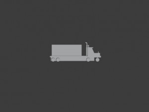 low poly truck 3D Модель