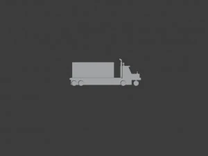 low poly truck 3D Model