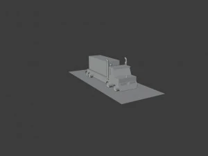low poly truck 3D Model