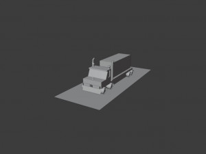 low poly truck 3D Модель