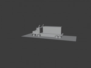low poly truck 3D Модель