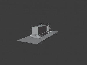 low poly truck 3D Модель