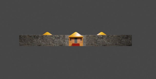 low poly house 3D-Modell .c4d .max .obj .3ds .fbx .stl .blend 