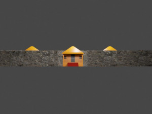 low poly house 3D-Modell
