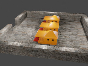 low poly house 3D-Modell