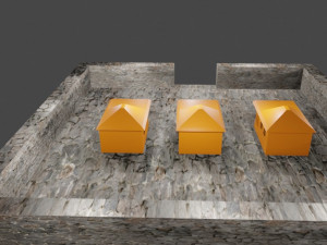 low poly house 3D-Modell