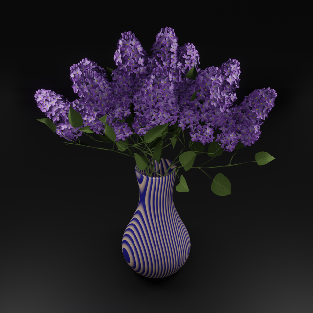 bouquet of lilac Modèle 3D .c4d .max .obj .3ds .fbx .stl .blend 