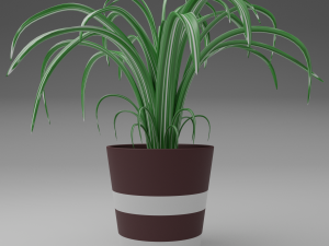 potted flower Modello 3D