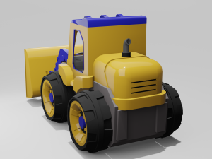 bulldozer 3D 模型