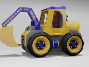 escavadora Modelo 3D