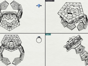 Jester Gold Ring 3D 3D 打印模型