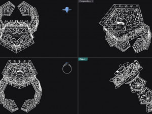 Jester Gold Ring 3D 3D 打印模型