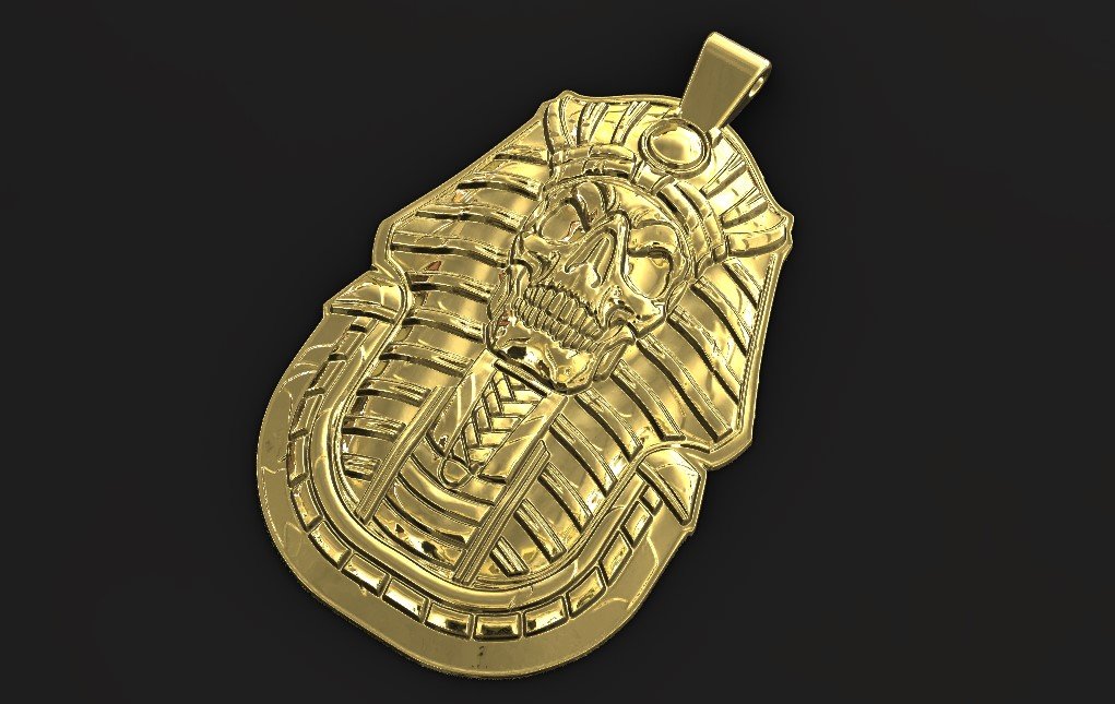 Pharaoh top pendant gold