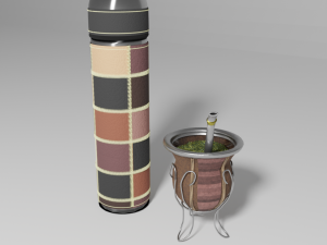 mate drink and thermos 3D Model