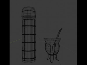 mate drink and thermos 3D Model