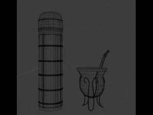 mate drink and thermos 3D Model
