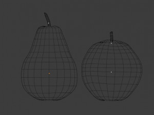 Apple and pear Modelo 3D