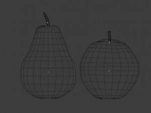 Apple and pear 3D Model