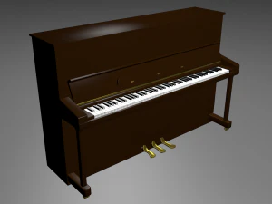 pianoforte verticale Modello 3D