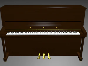 pianoforte verticale Modello 3D