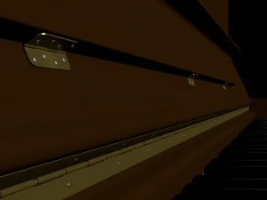 pianoforte verticale Modello 3D