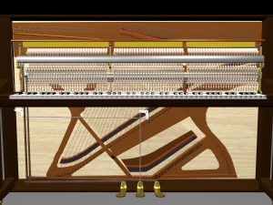 upright piano 3D Модель