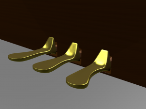 upright piano 3D Модель