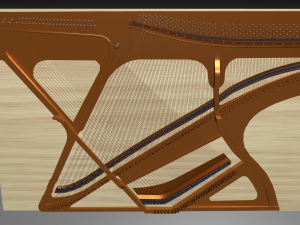 upright piano 3D Модель