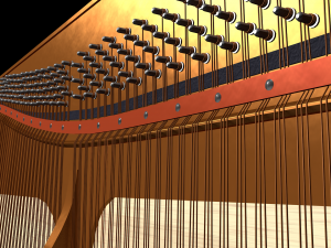 upright piano 3D Модель