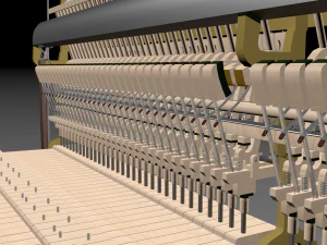 pianoforte verticale Modello 3D