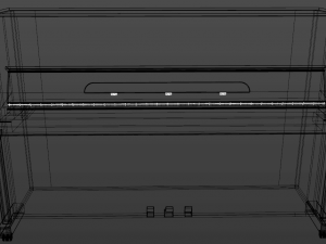 upright piano 3D Модель
