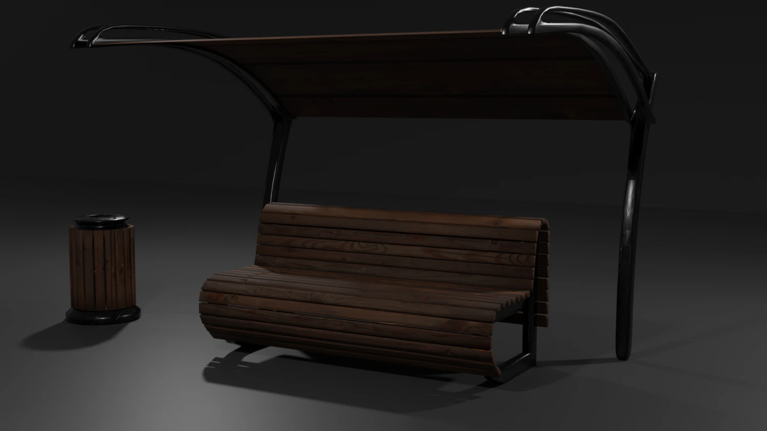 bench 3D Model .c4d .max .obj .3ds .fbx .stl .blend 