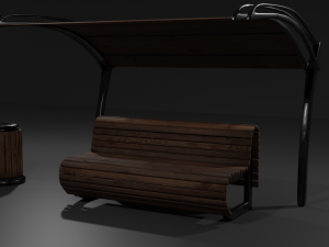 bench 3D 模型
