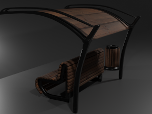 bench Model 3D