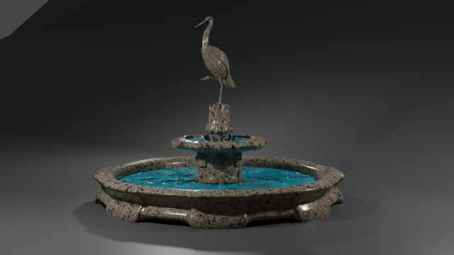 fountain Modelo 3D .c4d .max .obj .3ds .fbx .stl .blend 