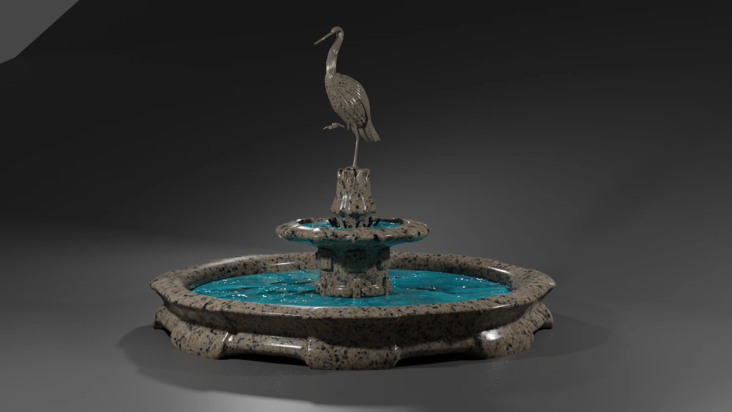 fountain 3D Model .c4d .max .obj .3ds .fbx .stl .blend 