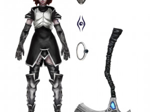 Afelia 3d character 3D 模型