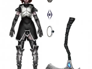 Afelia 3d character 3D Model
