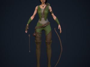 Elf archer 3D Model