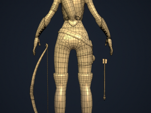 Elf archer 3D Model