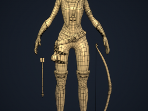 Elf archer 3D Model