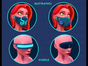 Cyberpunk-style character builder Modelo 3D