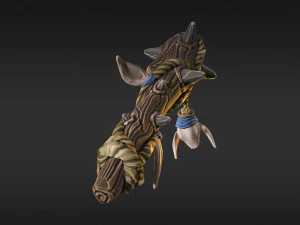 stylized bat low-poly 3D Model